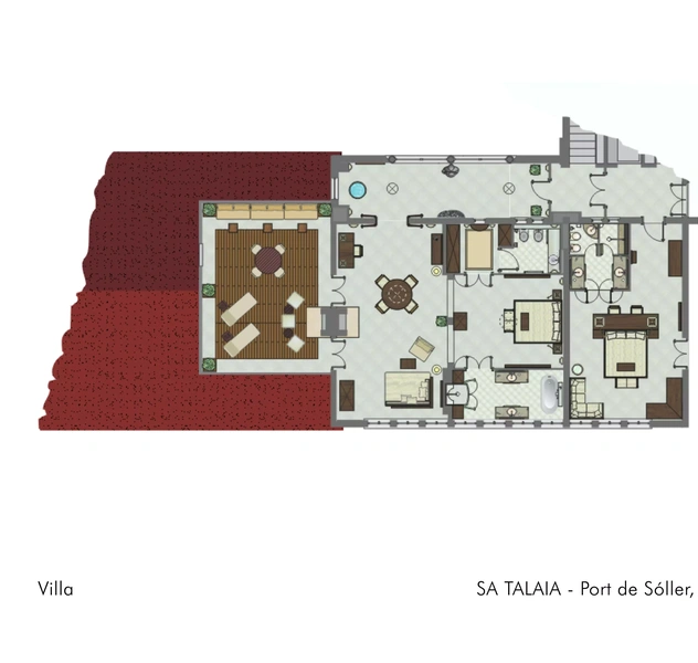 <p>240 Beds</p>
<p>Port de Soller / Majorca / Spain</p>
<p>In colaboration with Architekten RKW D&uuml;sseldorf / Germany</p>
<p>Project for the new interior distribution of spaces, new exploitation concept for the hotel.</p>
<p>(PLOENZKE), actually owned by&nbsp; 
