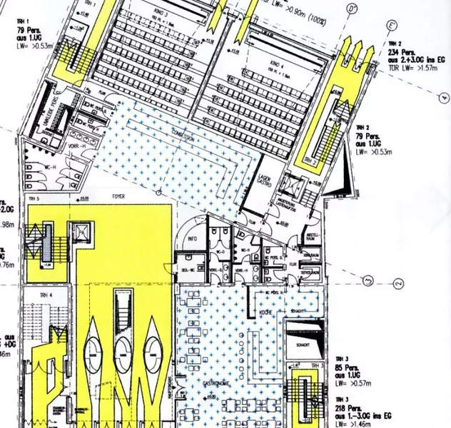 <p>10 Salas, 2.800 plazas</p>
<p>Aachen / RKW</p>
<p>Concurso <strong>(1er Premio)</strong>, Proyecto, P. b&aacute;sico</p>
<p>(Cargo: Director de proyecto, planificaci&oacute;n)</p>